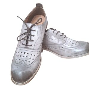 Bed Stu ROAN Leather Womens size 9.5 Perforated Preppy Steampunk Oxford Shoes